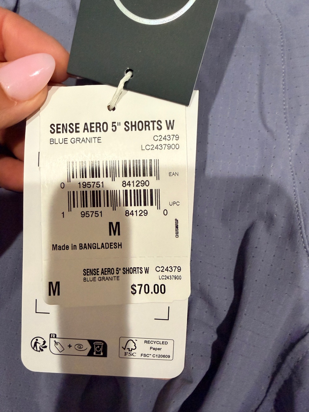 Salomon | Sense Aero 5” Shorts Blue Granite NWT - Picture 7 of 9